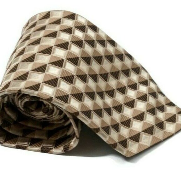 Joseph & Feiss International Brown Cream Square Di - Picture 2 of 4